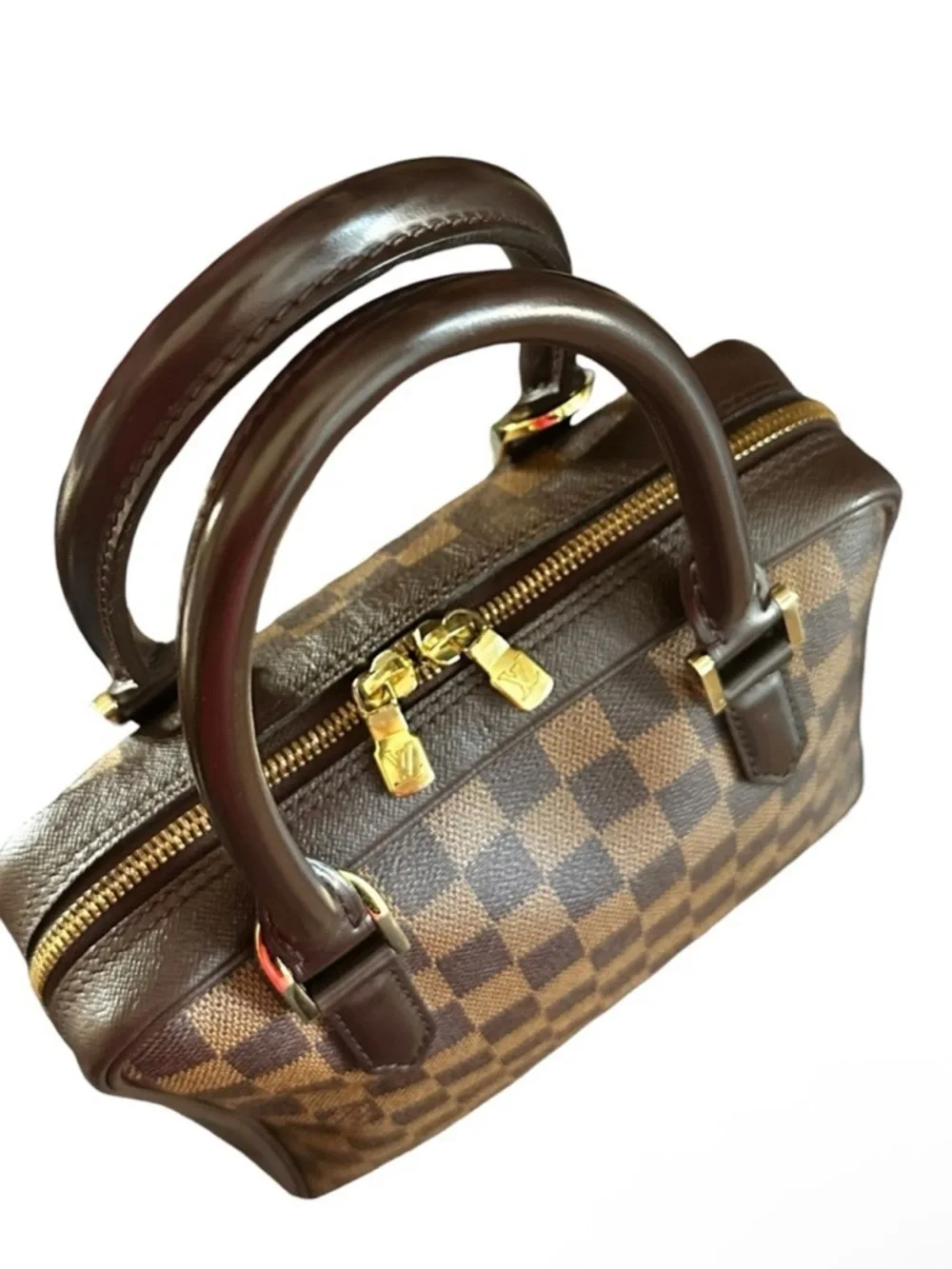 LOUIS VUITTON Damier Ebene Brera Handbag w/ COA - Picture 3 of 12